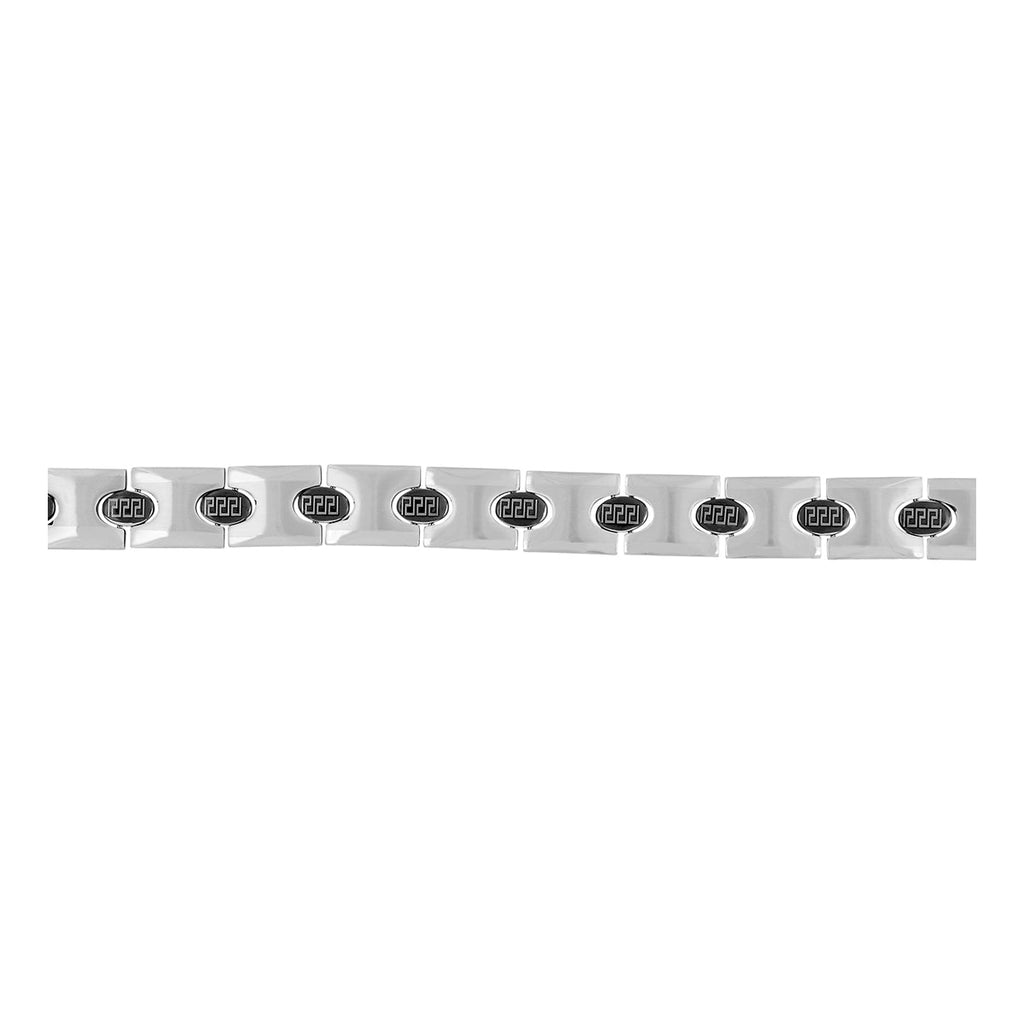 Italian 316L Stainless Steel Black Plated Bracelet For Men Bulk