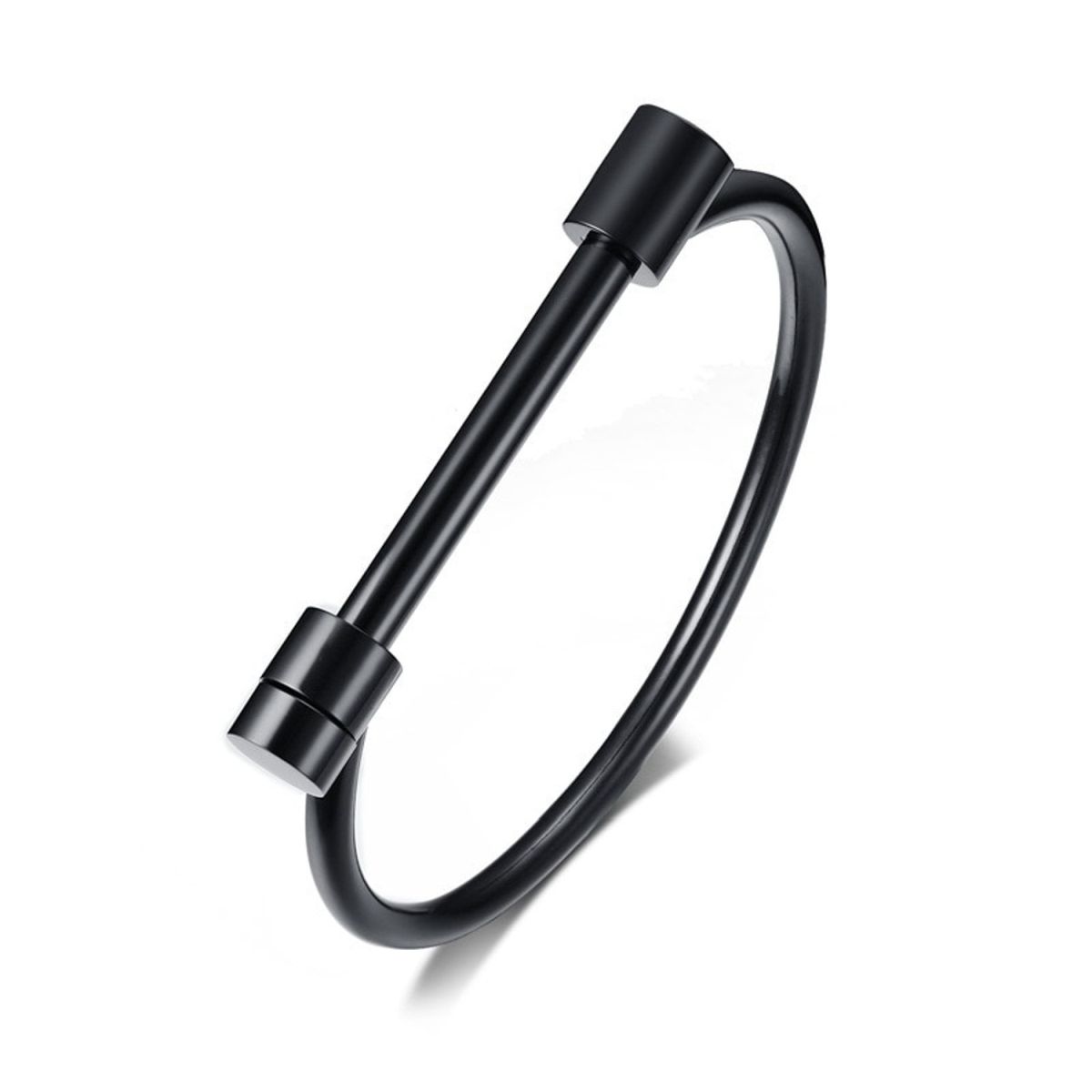 D Shape Bar Horse Show Cuff Shackle Stainless Steel Bangle Bracelet