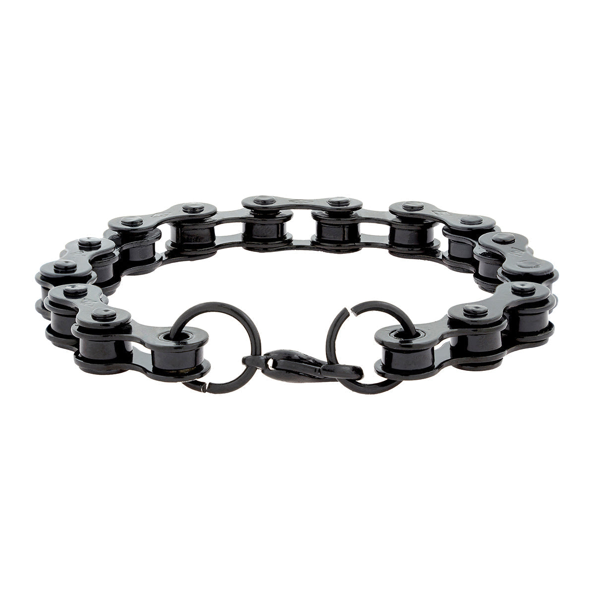 Biker Motor Cycle Chain Black Silver Stainless Steel Funky Mens Bracelet Men Secondary image