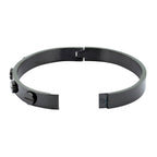 Luxury Screw Stainless Steel Black Kada Bangle Men Bulk