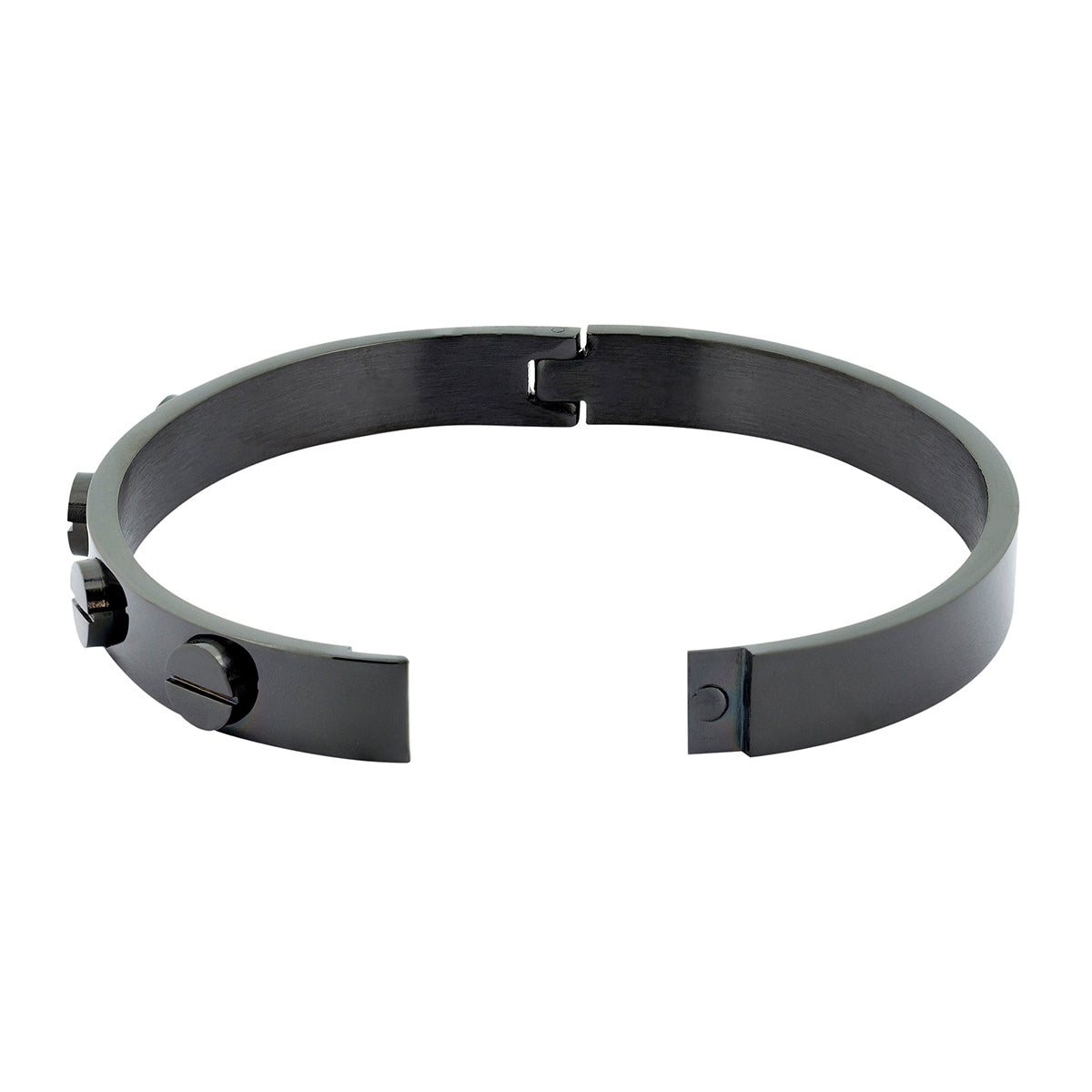 Luxury Screw Stainless Steel Black Kada Bangle Men Bulk