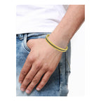 Curb 18K Gold Stainless Steel Openable Bangle Cuff Kada Bracelet Bulk