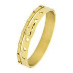 Belt 18K Gold Stainless Steel Openable Bangle Cuff Kada Bracelet Bulk