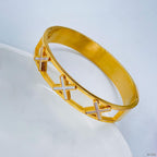 Cross 18K Gold Stainless Steel Bangle Cuff Kada Bracelet Women Bulk