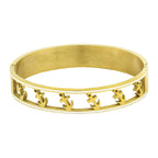 Anchor 18K Gold Stainless Steel Bangle Cuff Kada Bracelet Women Bulk
