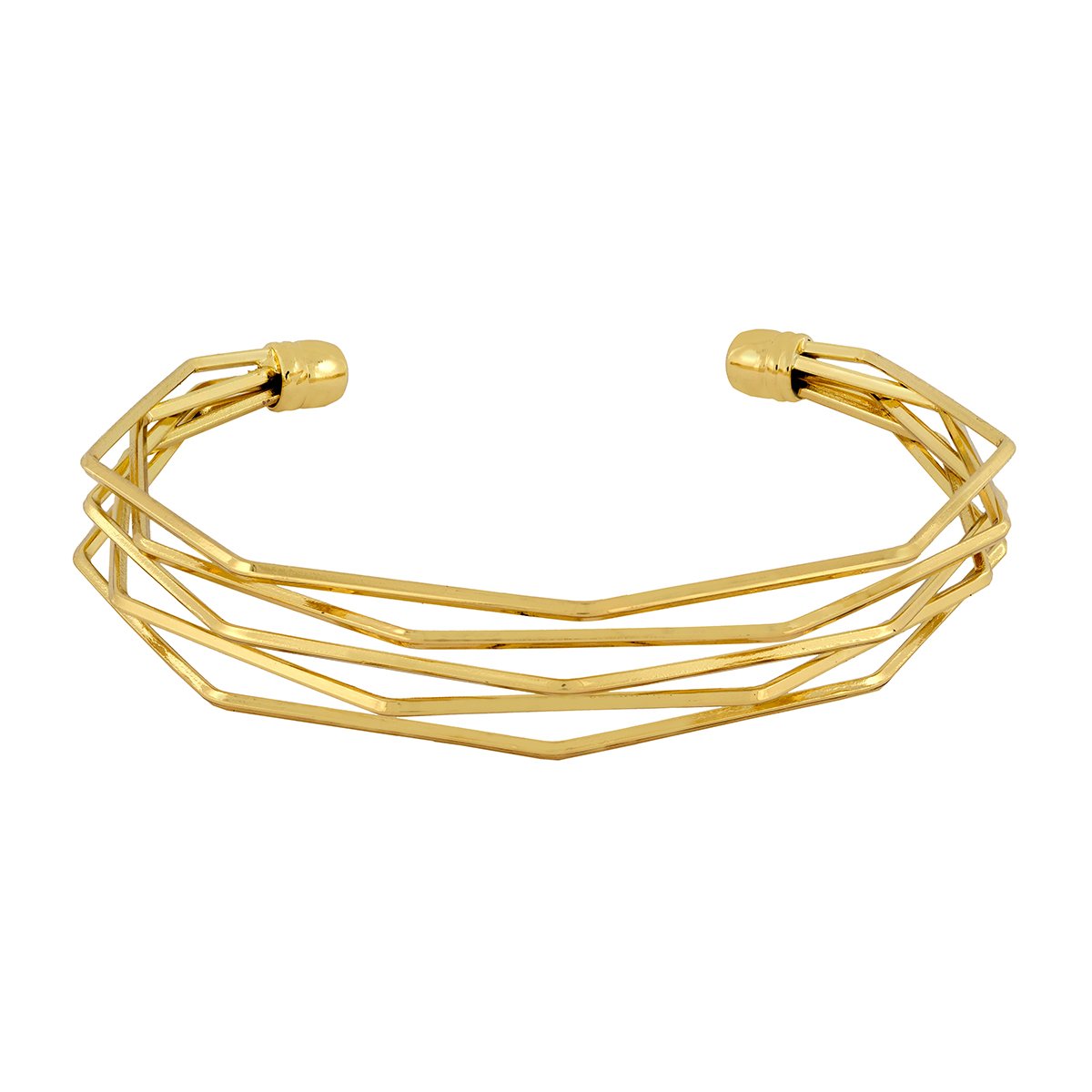 Designer Wavy Wire 18K Gold Brass Cuff Kada Bangle Bracelet Women Bulk