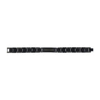 Stylish Designer Id Black 316L Stainless Steel Bracelet For Men Bulk