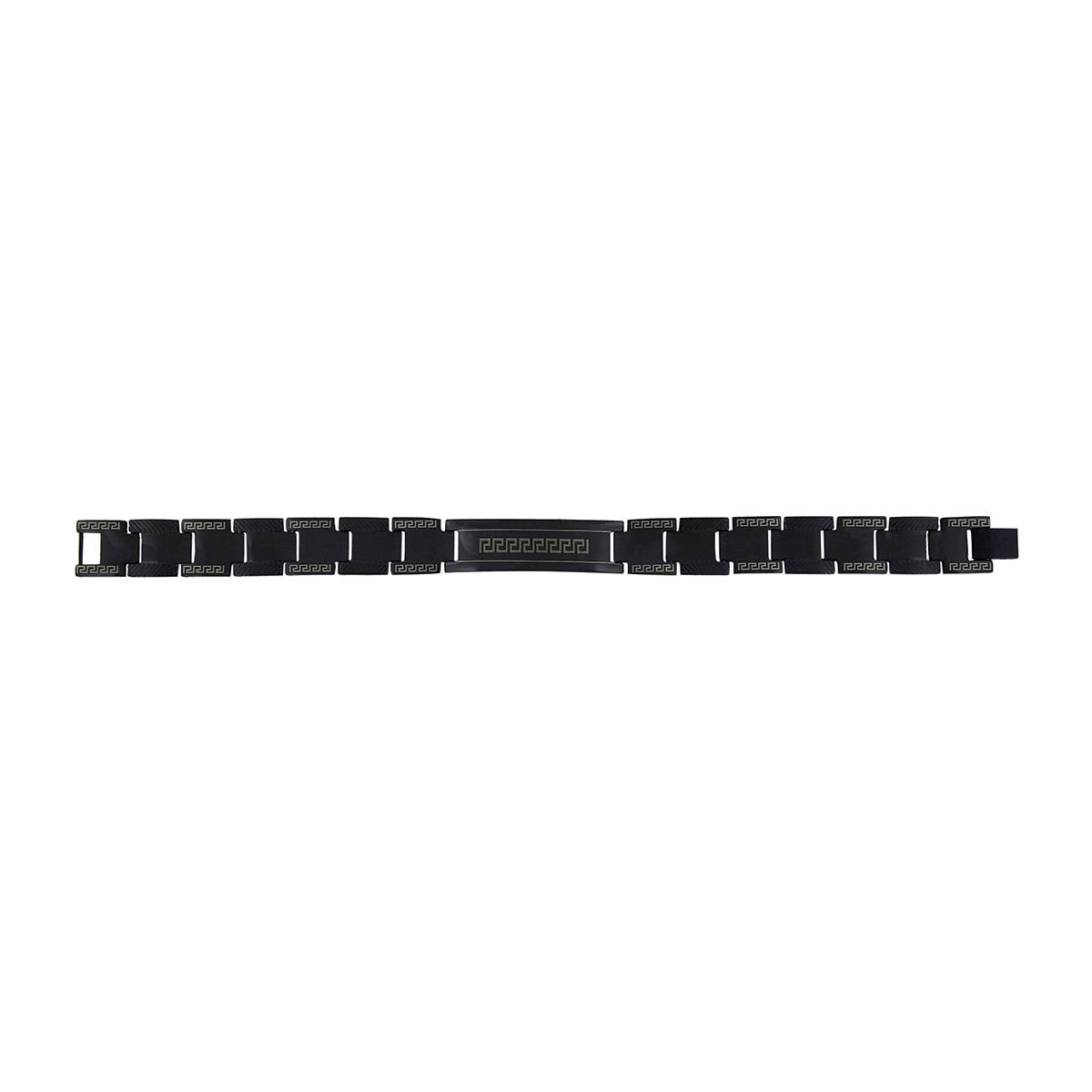Stylish Designer Id Black 316L Stainless Steel Bracelet For Men Bulk