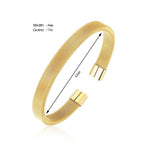 Slim Mesh 18K Gold Stainless Steel Cuff Kada Bangle Bracelet Men Bulk