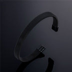 Slim Mesh Black 316L Stainless Steel Cuff Kada Bangle Bracelet Bulk