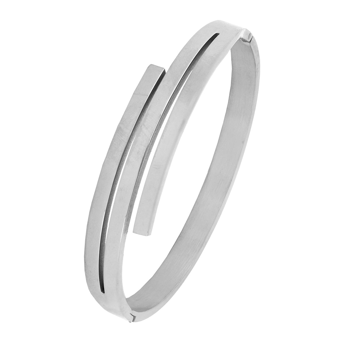 Waves Stainless Steel Silver Openable Bangle Cuff Kada Bracelet Bulk