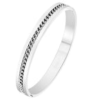 Curb 316L Stainless Steel Openable Bangle Cuff Kada Bracelet Men Bulk