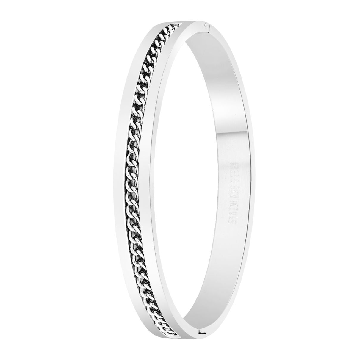 Curb 316L Stainless Steel Openable Bangle Cuff Kada Bracelet Men Bulk
