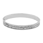 Stainless Steel Cz American Diamond Bangle Cuff Kada Bracelet Men