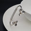 Stylish Delicate Flower Brass Cuff Kada Bangle Bracelet For Women