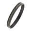 Designer Curb Silver Black Stainless Steel Kada Bangle Bracelet Bulk