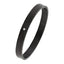 Checks CZ Black Stainless Steel Kada Bangle Bracelet Bulk