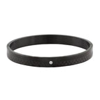 Checks CZ Black Stainless Steel Kada Bangle Bracelet Bulk