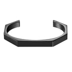 7Mm Hexagon Personalized Engrave Stainless Steel Cuff Kada Bangle Bulk