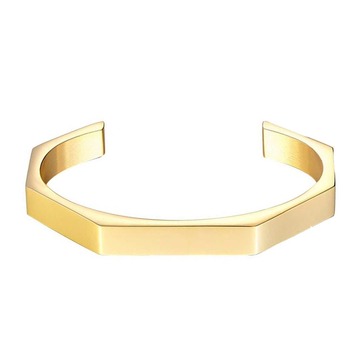 7Mm Hexagon Personalized Engrave Stainless Steel Cuff Kada Bangle Bulk