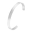 Cuff Glossy Silver Stainless Steel Cuff Kada Bangle Bracelet Men Bulk