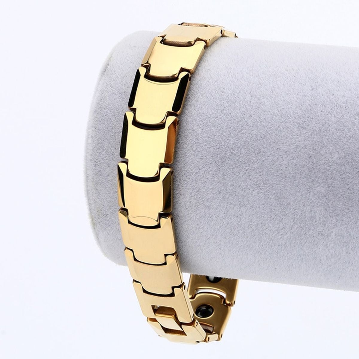 Stylish Glossy 18K Gold 316L Stainless Steel Bracelet For Men Bulk Main image