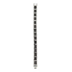 Black Ceramic Silver 316L Stainless Steel Magnetic Bracelet Men Bulk