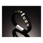 Braided Leather 316L Stainless Steel Wrist Band Bracelet Men Bulk