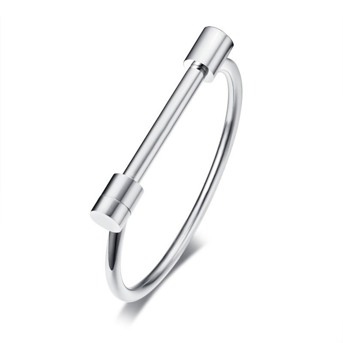 D Shape Bar Horse Show Cuff Shackle Stainless Steel Bangle Men Bulk