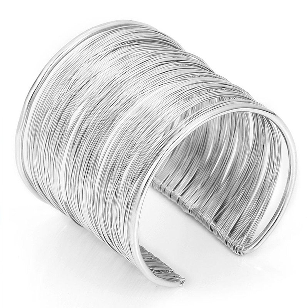 Party Statement Mesh Silver Cuff Kada Bangle Bracelet Girls Women Bulk