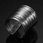 Party Statement Mesh Silver Cuff Kada Bangle Bracelet Girls Women Bulk