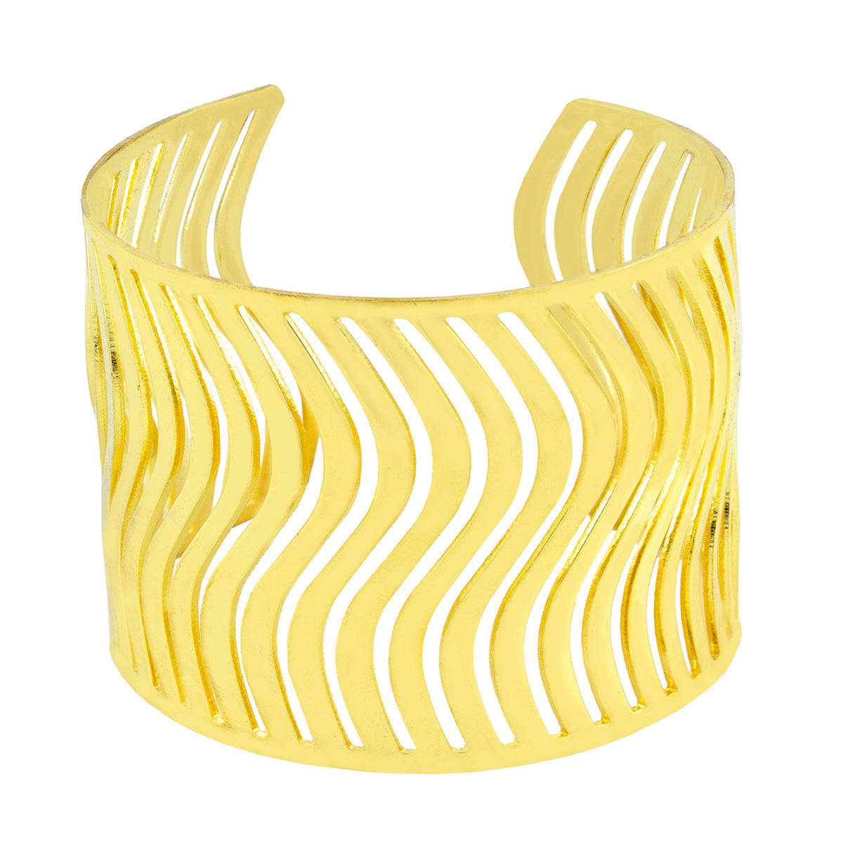 Waves Cuff Party Statement Mesh Gold Cuff Kada Bangle Bracelet Bulk Main image