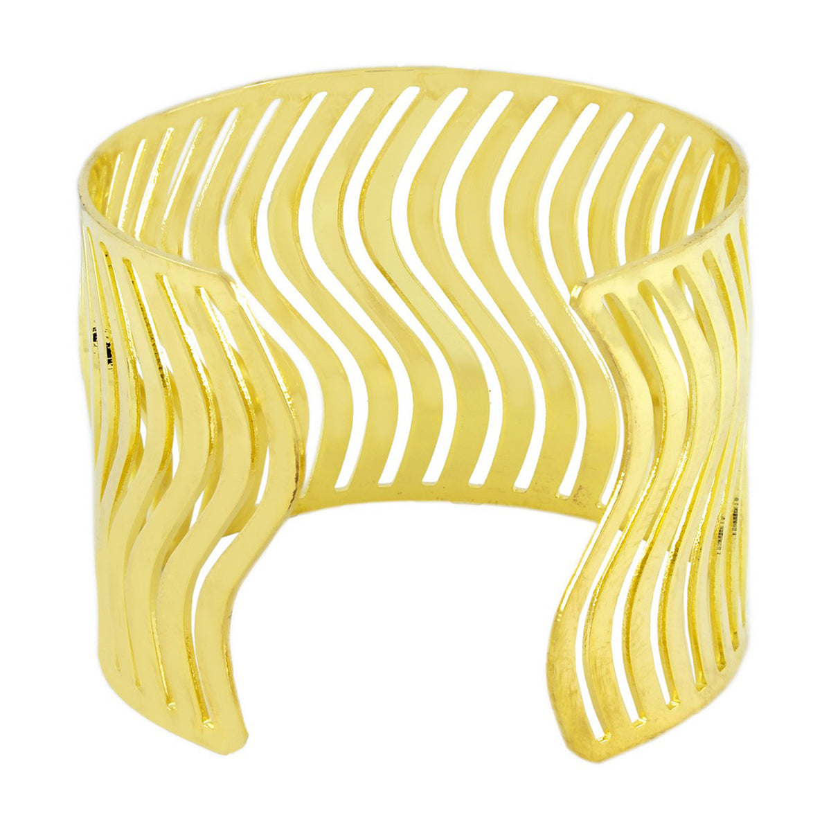 Waves Cuff Party Statement Mesh Gold Cuff Kada Bangle Bracelet Bulk Secondary image