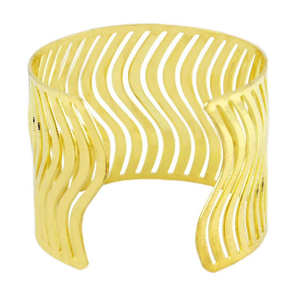 Waves Cuff Party Statement Mesh Gold Cuff Kada Bangle Bracelet Bulk