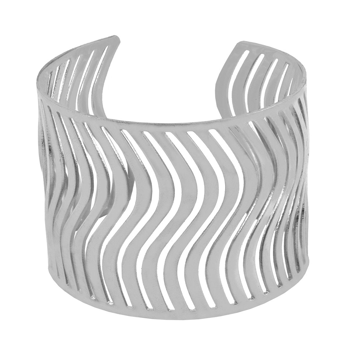 Waves Cuff Party Statement Mesh Silver Cuff Kada Bangle Bracelet Bulk