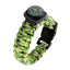 Green Compass Outdoor Camping Adventure Wrist Band Paracord Bracelet