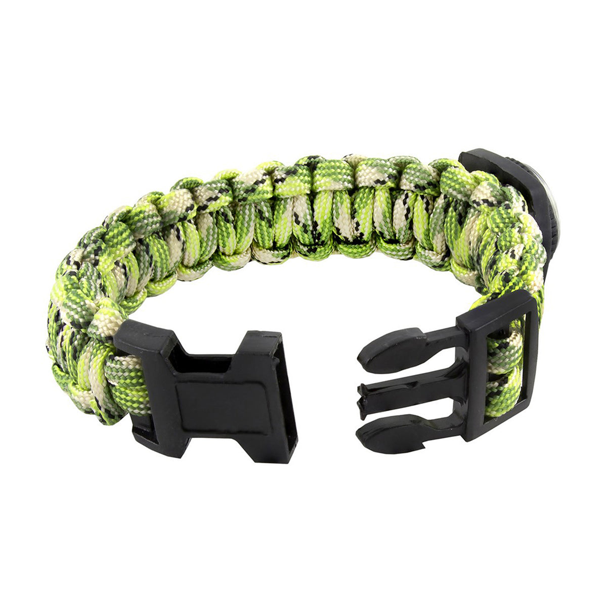 Green Compass Outdoor Camping Adventure Wrist Band Paracord Bracelet