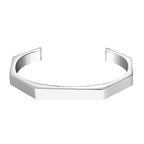 7Mm Hexagon Personalized Engrave Stainless Steel Cuff Kada Bangle Bulk