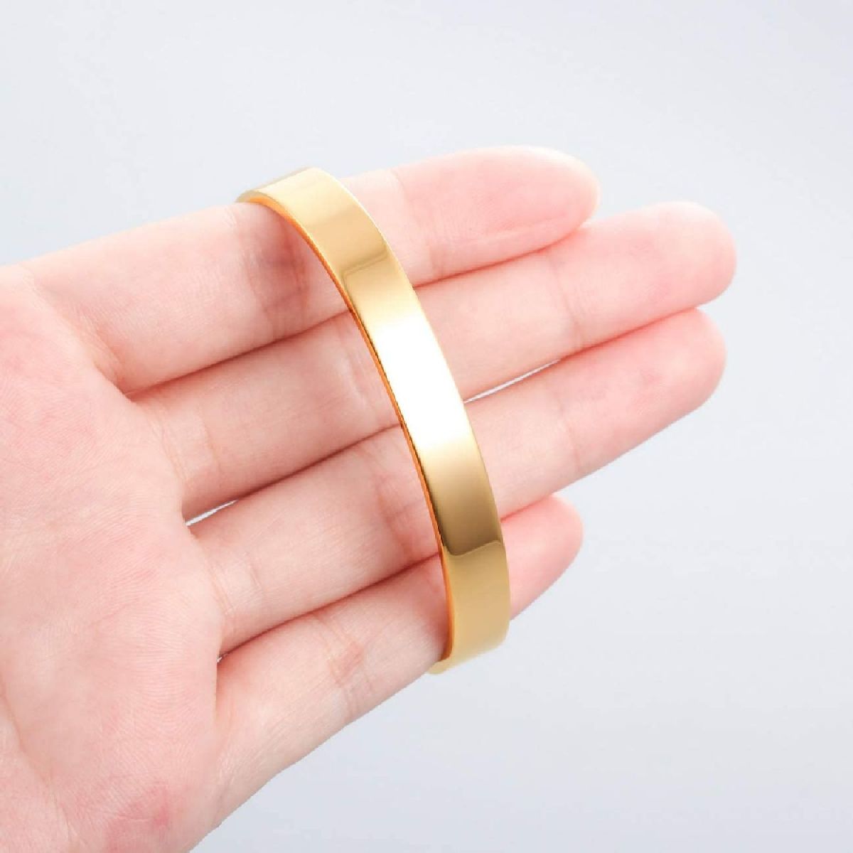 8Mm Stainless Steel Letter Engraved Silver Bangle Cuff Bulk