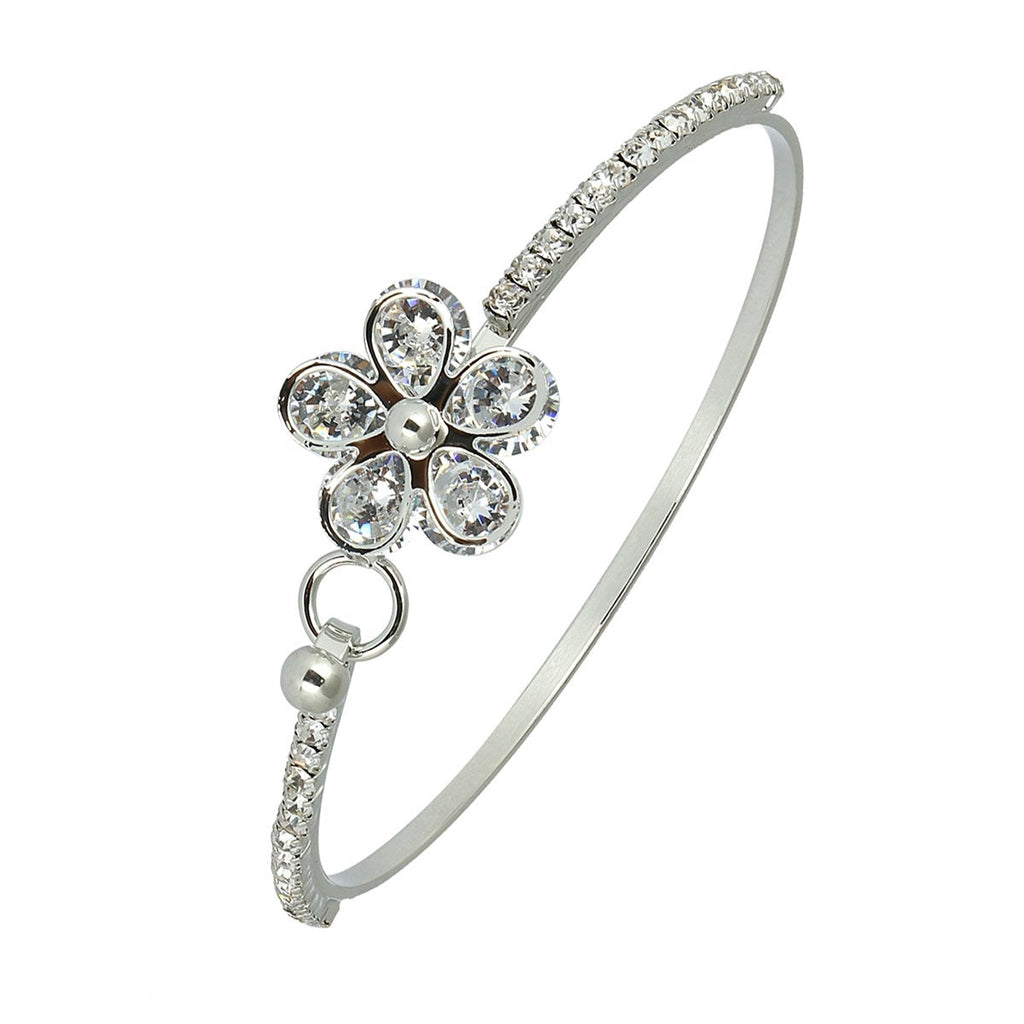Flower Brass Openable Bangle Bracelet Cuff Kada For Women Girls Bulk