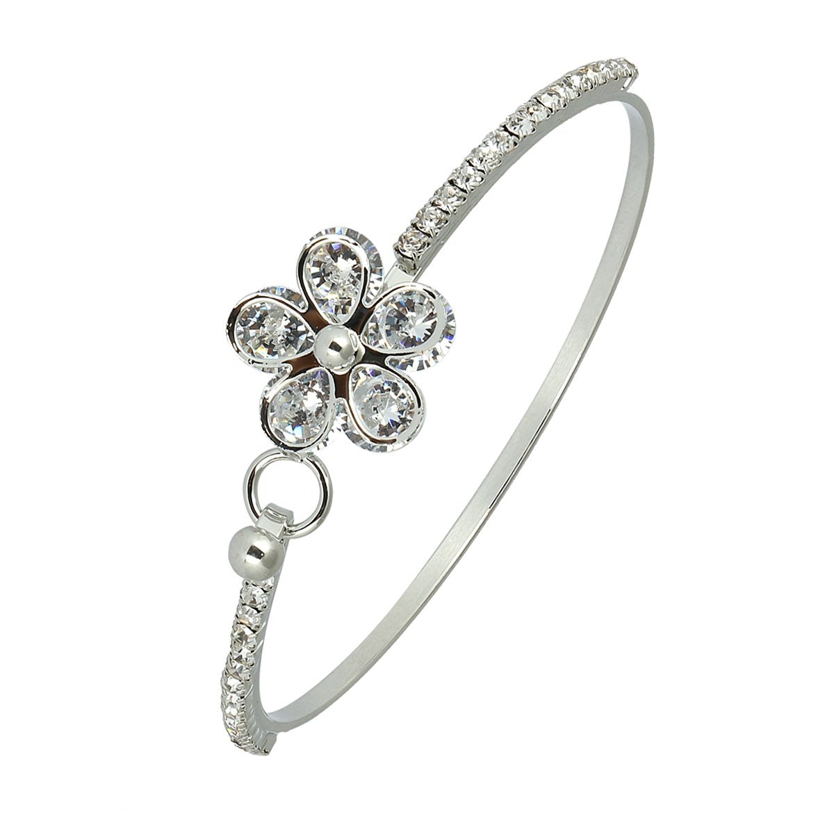 Flower Brass Openable Bangle Bracelet Cuff Kada For Women Girls Bulk