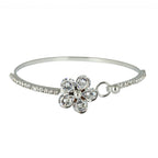 Flower Brass Openable Bangle Bracelet Cuff Kada For Women Girls Bulk
