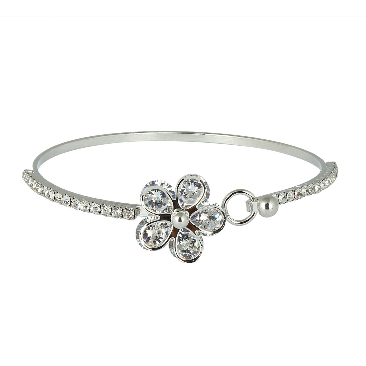 Flower Brass Openable Bangle Bracelet Cuff Kada For Women Girls Bulk