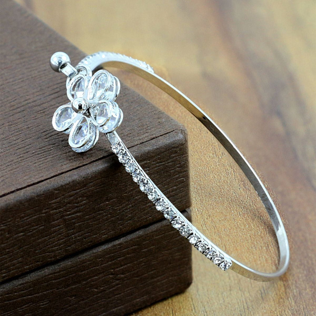 Flower Brass Openable Bangle Bracelet Cuff Kada For Women Girls Bulk