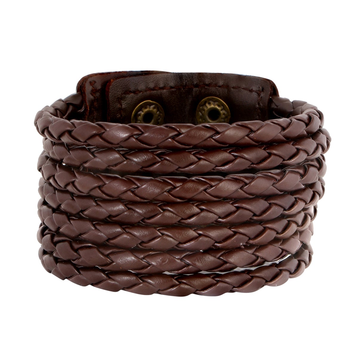 Rope Funky Genuine Handcrafted Brown Leather Bracelet Boys Bulk