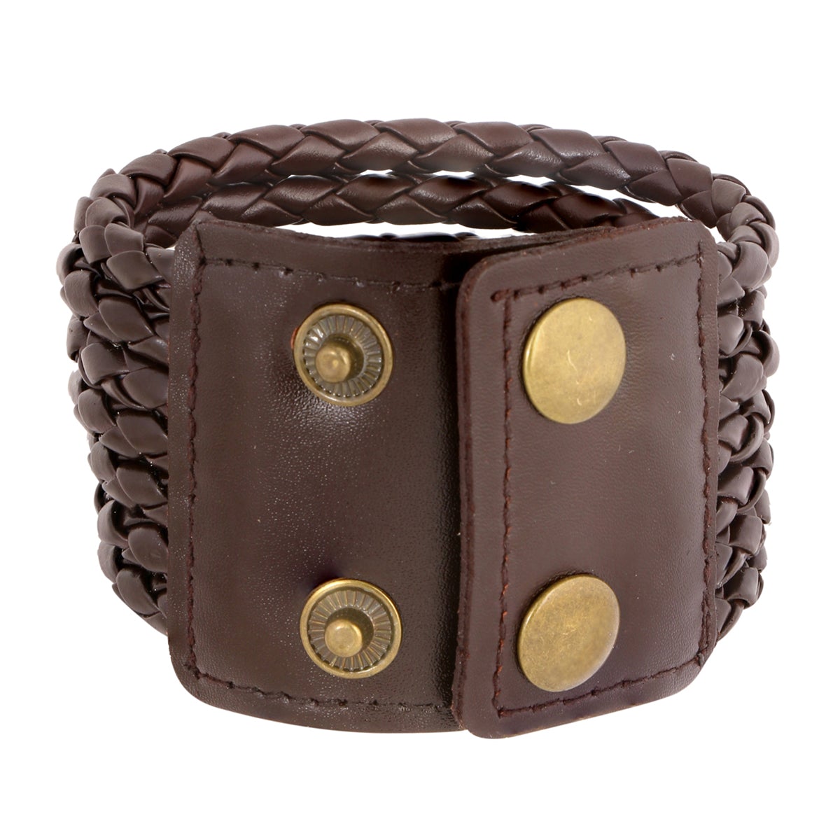 Rope Funky Genuine Handcrafted Brown Leather Bracelet Boys Bulk