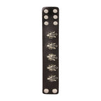Tiger Funky Genuine Handcrafted Black Leather Bracelet For Men Bulk