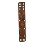 Denim Wear Tan Brown Handcrafted Leather Wrist Band Bracelet Men Bulk