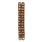 Funky Punk Skull Tan Brown Handcrafted Leather Wrist Band Bracelet Men