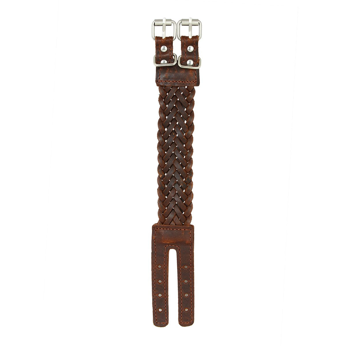 Braided Dark Brown Handcrafted Leather Wrist Band Biker Bracelet Bulk